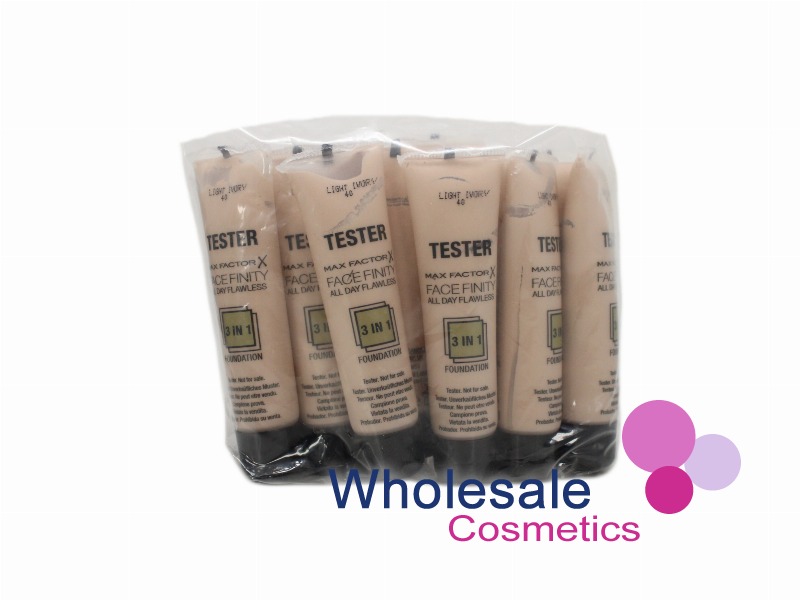 12 x Max Factor Facefinity All Day Flawless 3 in 1 Foundation 15ml TESTER STOCK - 40 LIGHT IVORY